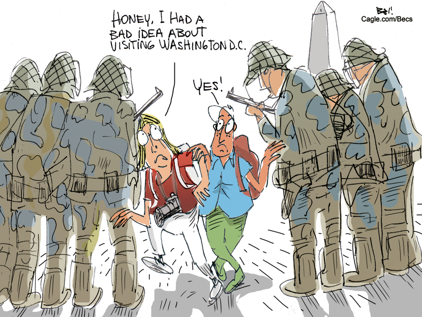 Tourists in Washington D.C