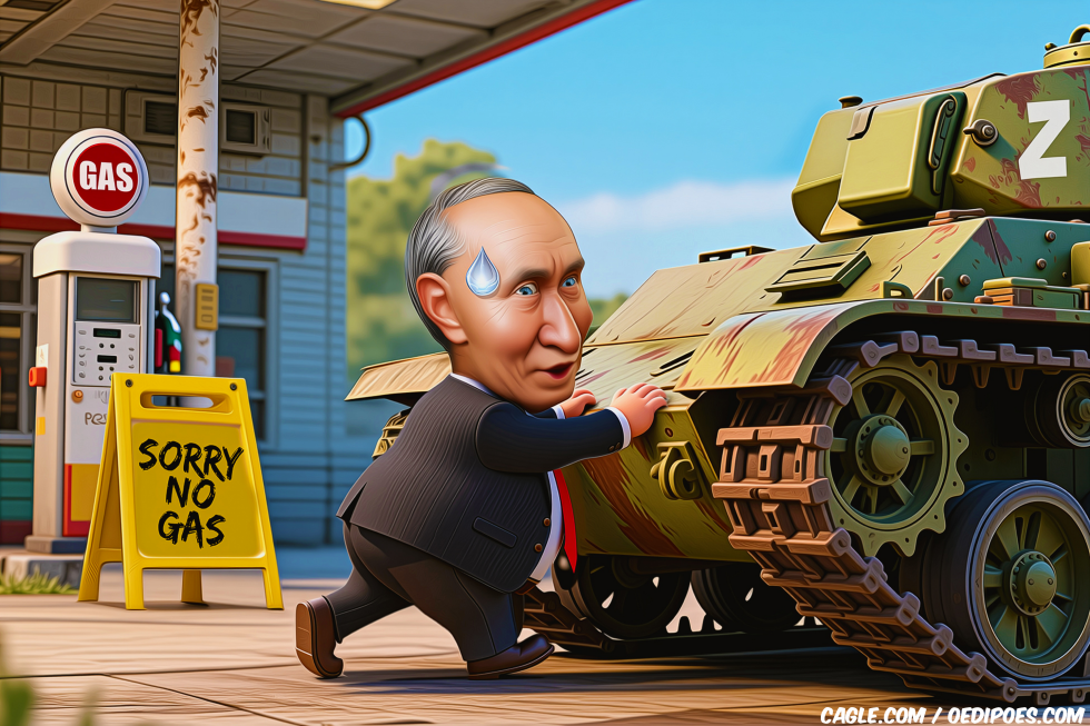 Putin pushing Tank