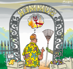 GLOOMY DAYS FOLLOW SUMMER'S END by Graeme MacKay