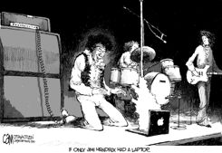 HENDRIX LAPTOP by Cam Cardow