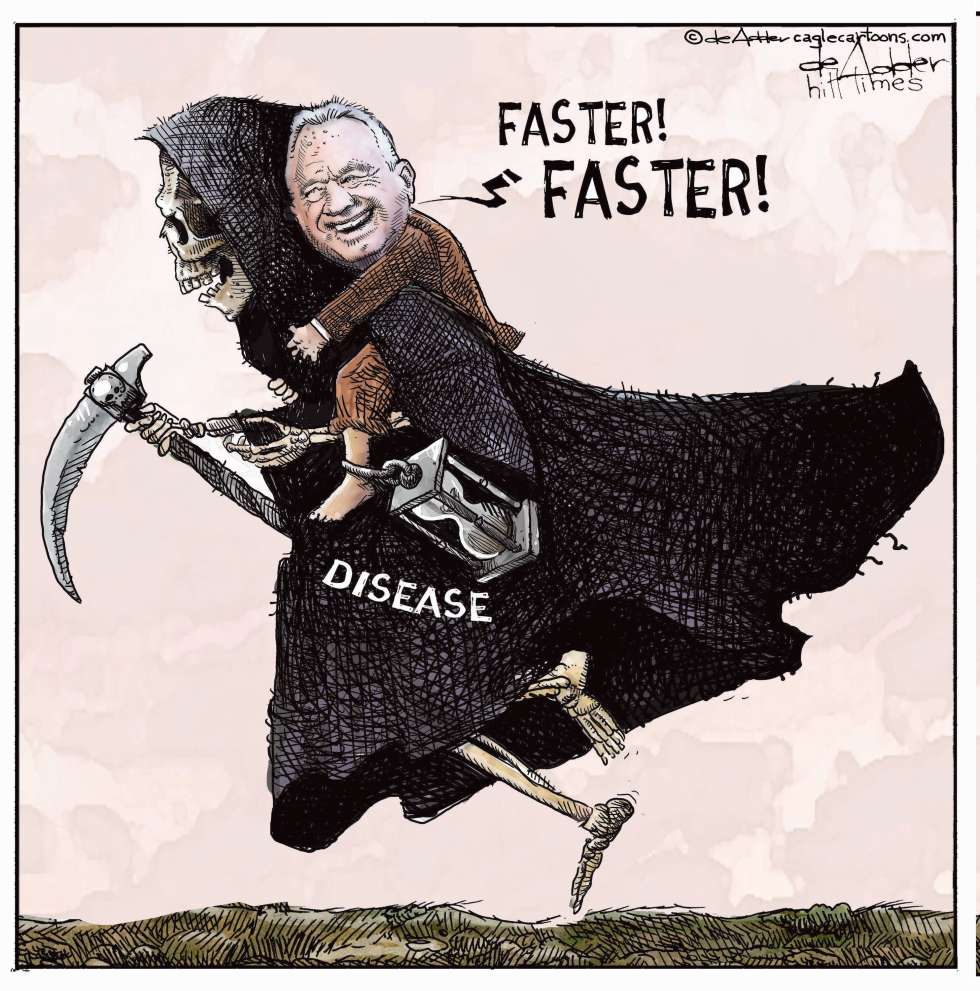 RFK Jr. Rides Grim Reaper Labeled Disease in Health Cartoon