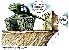 ISRAELI TAKEOVER OF GAZA by Dave Granlund