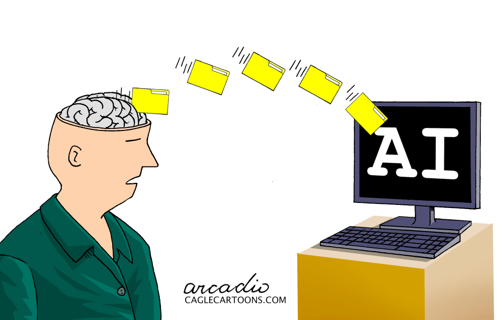 AI ABSORBS HUMAN KNOWLEDGE.