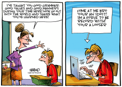 GRAMMAR AND MANNERS ARE DEAD by Dave Whamond