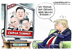CHINA SUMMIT AND PARADE by Dave Granlund