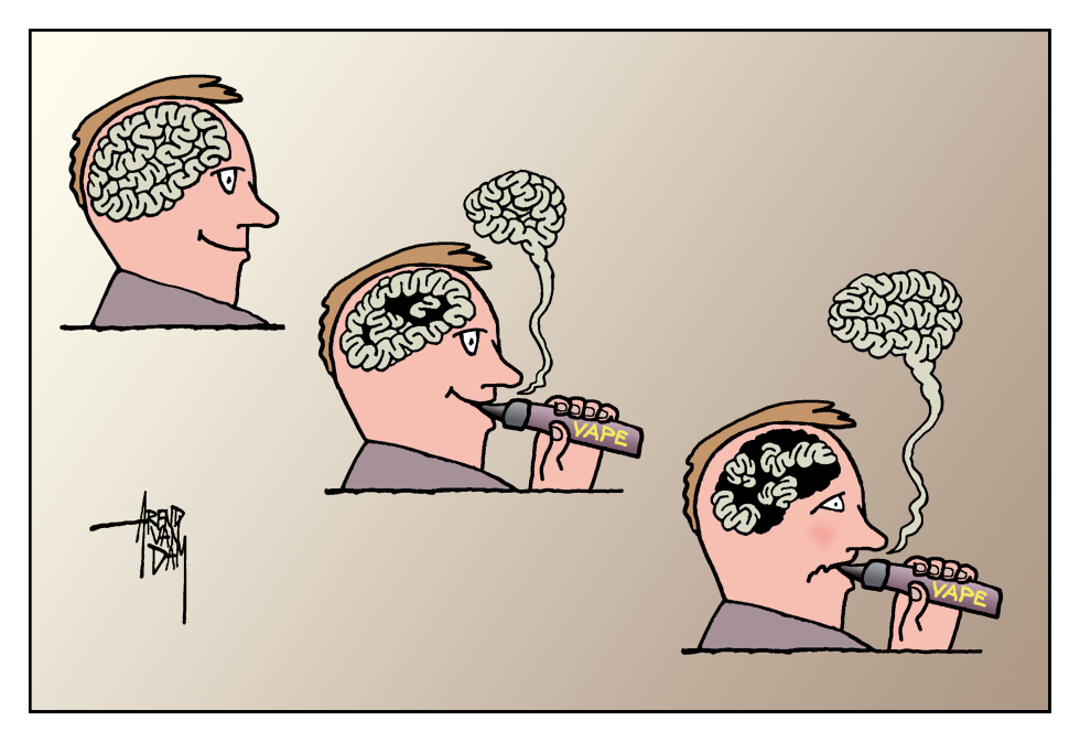 vapes cause braindamage