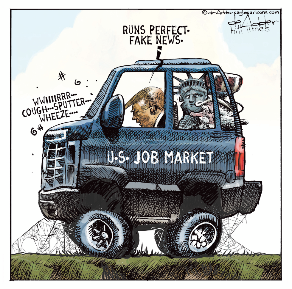 Trump says job report is fake news