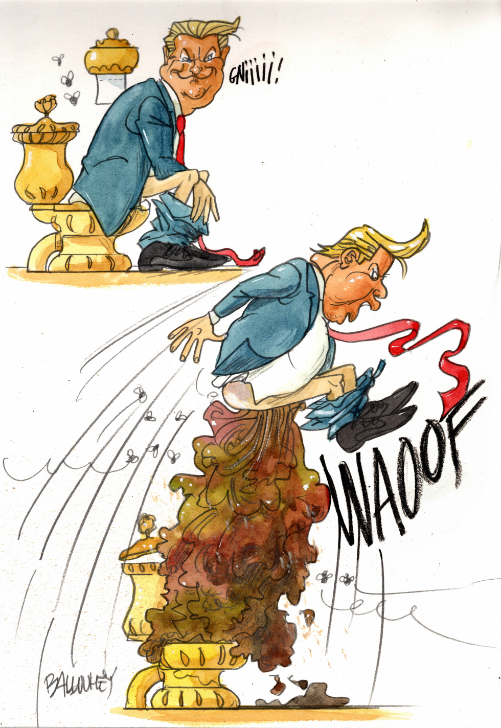 Trump poops