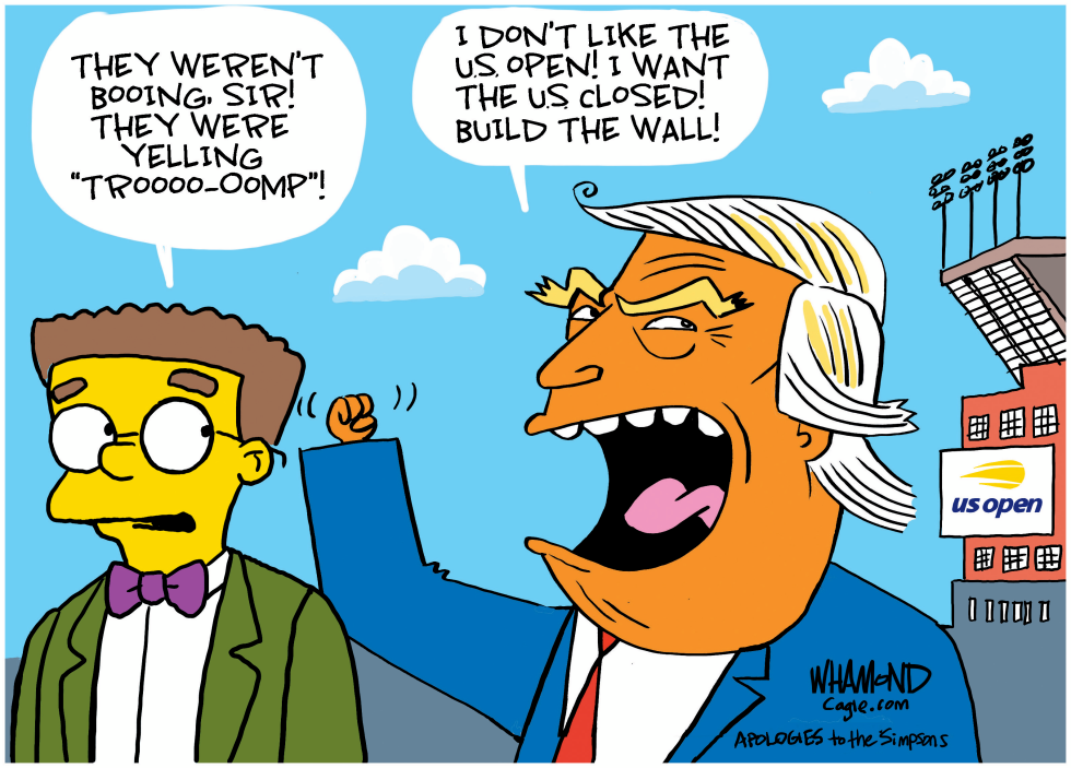 Trump booed at US Open
