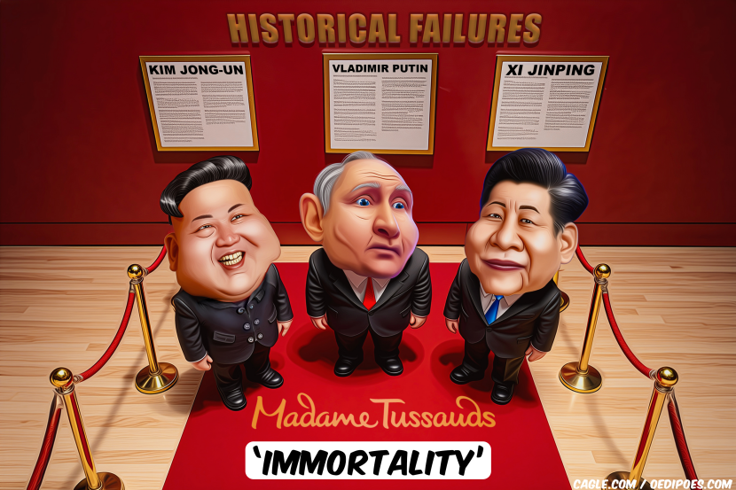 Kim, Putin and Xi in Madame Tussauds