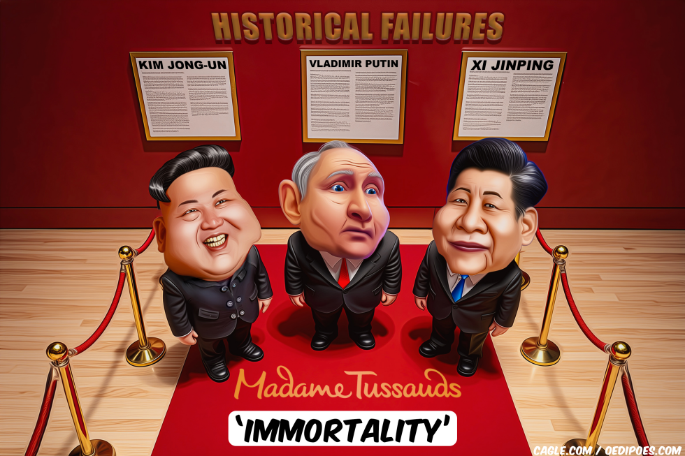 Kim, Putin and Xi in Madame Tussauds