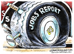 JOBS REPORT FLAT by Dave Granlund