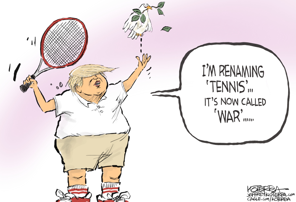 First, the Pentagon, and now tennis?