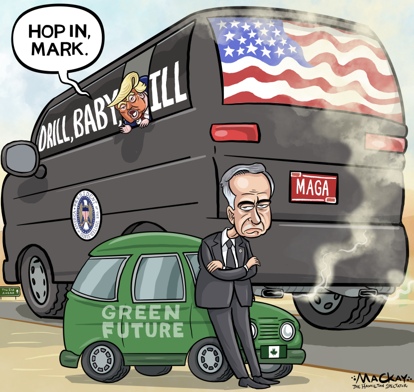 Carney next to Canada's broken Green Future