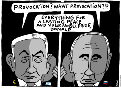PUTIN AND NETANYAHU CALLING TRUMP ABOUT PEACE by Schot