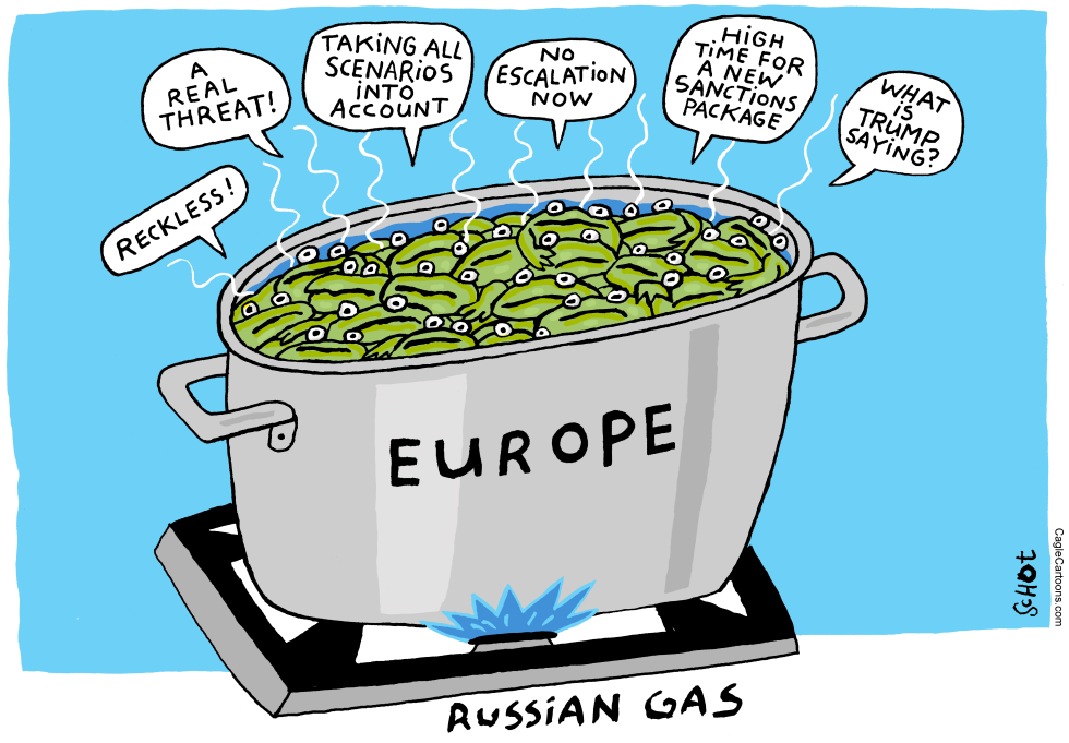 Europe as frogs in a pan heated with Russian gas