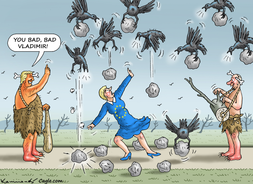TRUMP CONDEMNS PUTIN'S EU DRONE ATTACKS