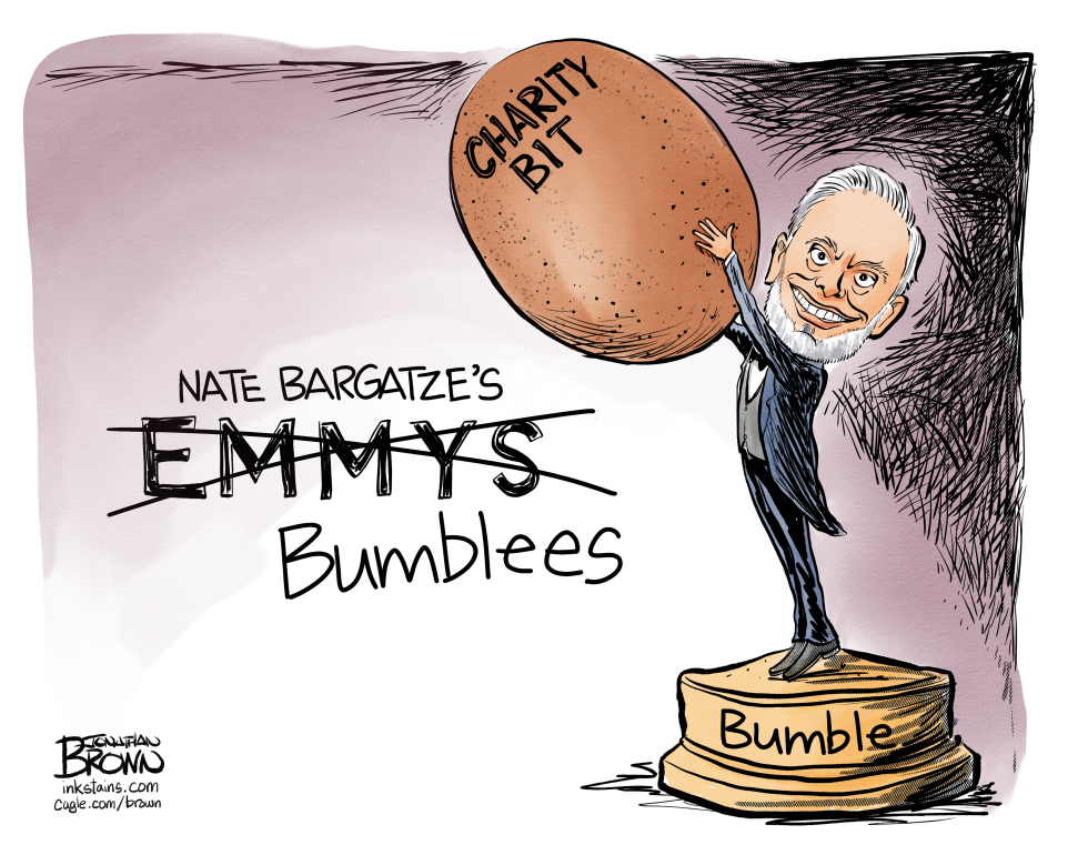 Nate Bargatze's Emmy Charity Bit Lays and Egg