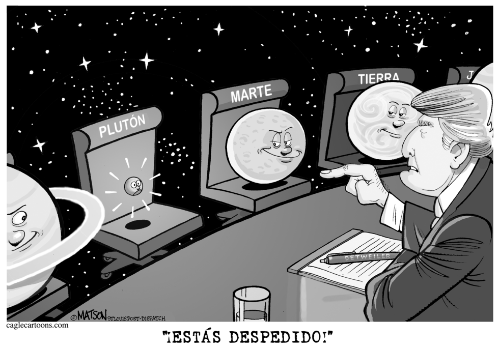 Trump despide a Pluton