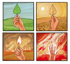 FLASH DROUGHTS, FLASH FIRES by Peter Kuper