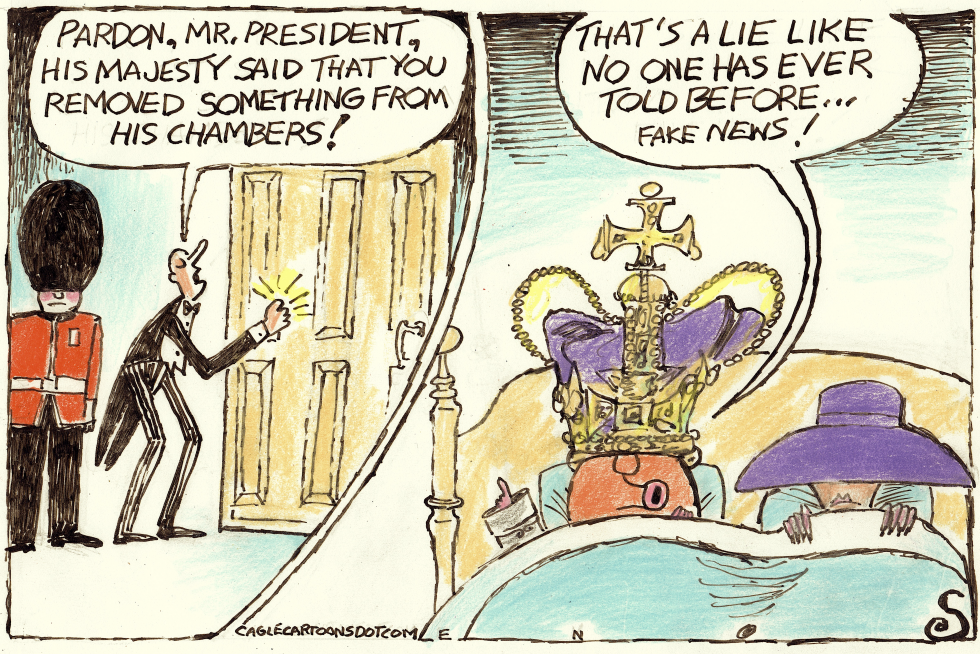 Trump's Royal Blunder: Fake News in the King's Chambers