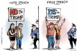 FREE SPEECH, NEW DEFINITION by Patrick Chappatte