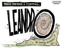 NC LEANDRO SCHOOL FUNDING MOVING AT SNAIL'S PACE by John Cole
