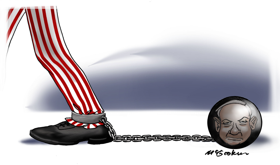 Netanyahu as USA's ball and chain