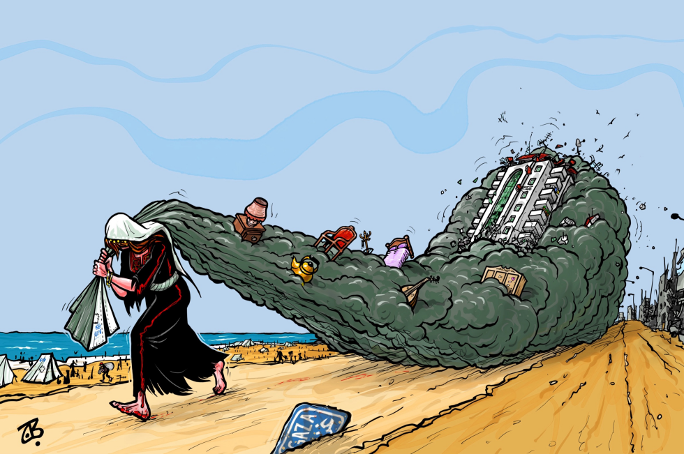 Gaza Refugee Sack of Dust Tower Bombing