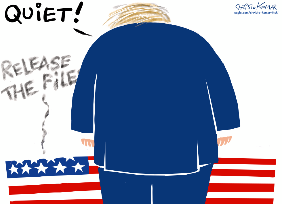 Trump at the funeral