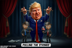 TRUMP THE PUPPETMASTER by Bart van Leeuwen