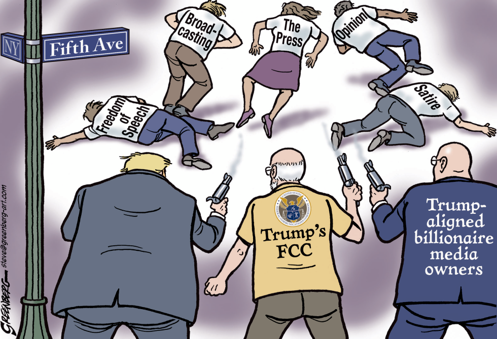 Trump, Carr and rich owners shoot down the media
