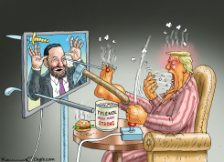 NUCLEAR WAR TRIGGER JIMMY KIMMEL by Marian Kamensky