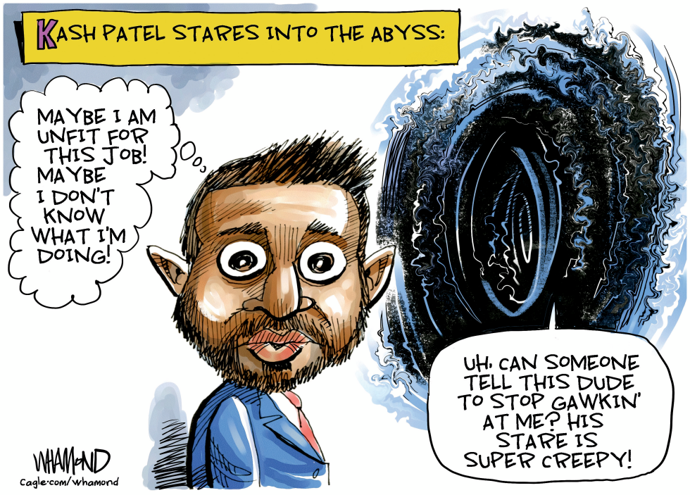 Kash Patel's Creepy Stare into the Abyss: Unfit for FBI Director?
