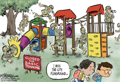 SENDING IN THE MILITARY  by Jeff Koterba