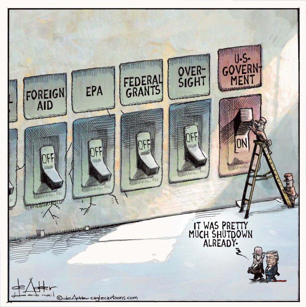The government was already shutdown