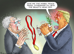 AGGRESSIVE HEAD-BITTER TRUMP by Marian Kamensky