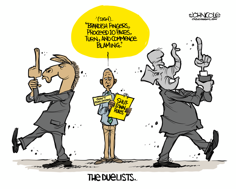 The shutdown duel