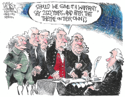 CONSTITUTION DOESN'T COME WITH A WARRANTY by John Darkow