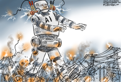 ATTACK OF AI by Jeff Koterba