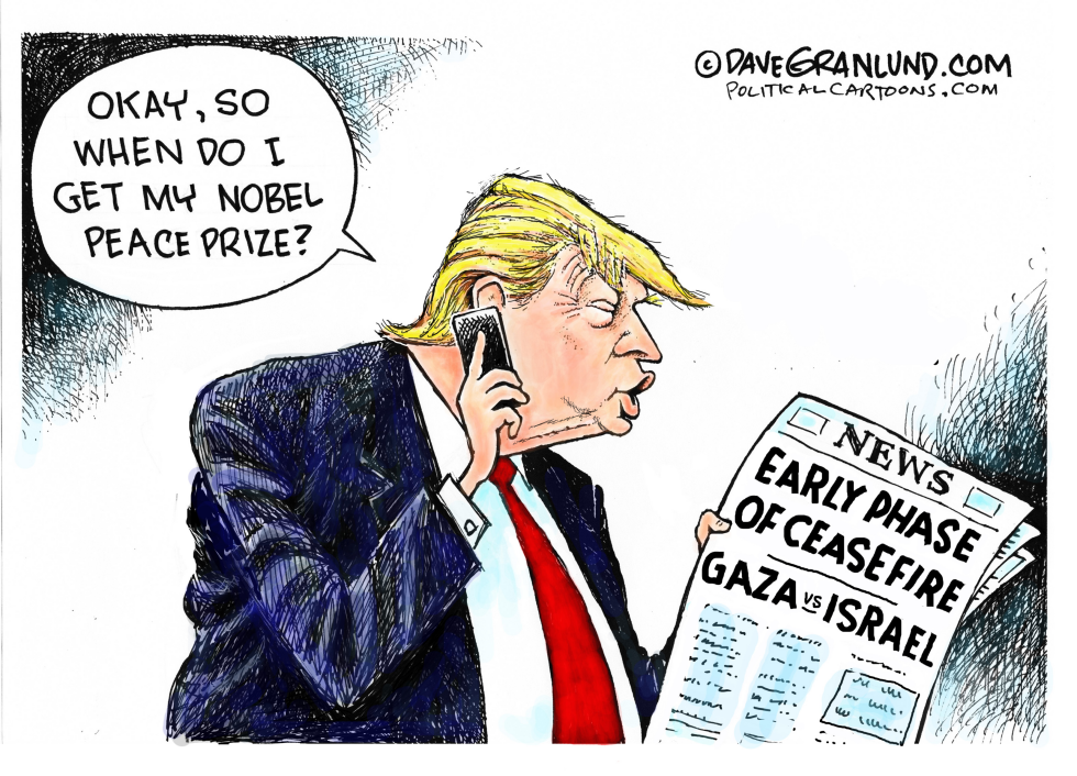 Trump seeks Nobel after Gaza ceasefire phase one