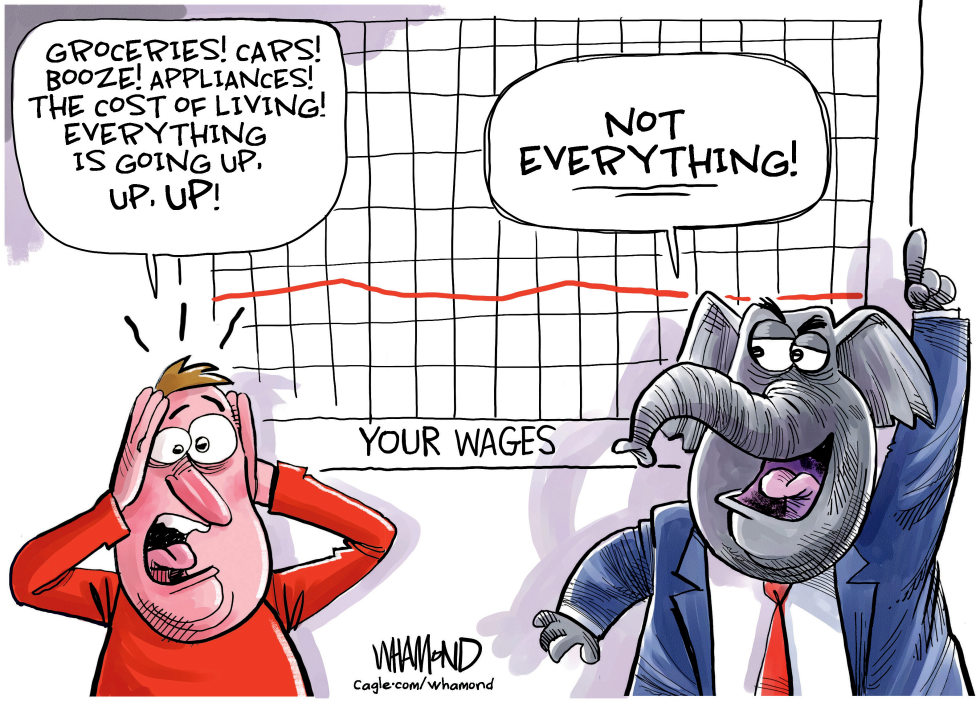 Prices climb while wages remain flat