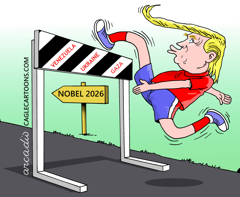 TRUMP IN HIS RACE FOR THE 2026 NOBEL PRIZE