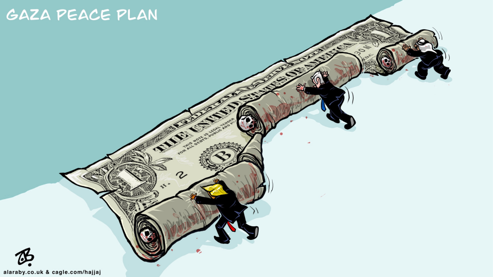 Gaza Peace Plan Trump Bibi Arabs Dollar