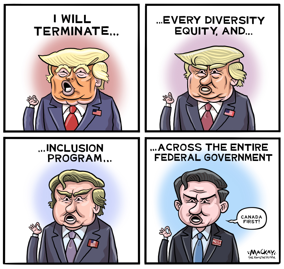 Poilievre echoes Trump pledge to end federal diversity programs