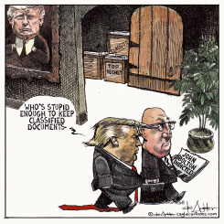 TRUMP KEPT CLASSIFIED DOCUMENTS LIKE BOLTON by Michael de Adder