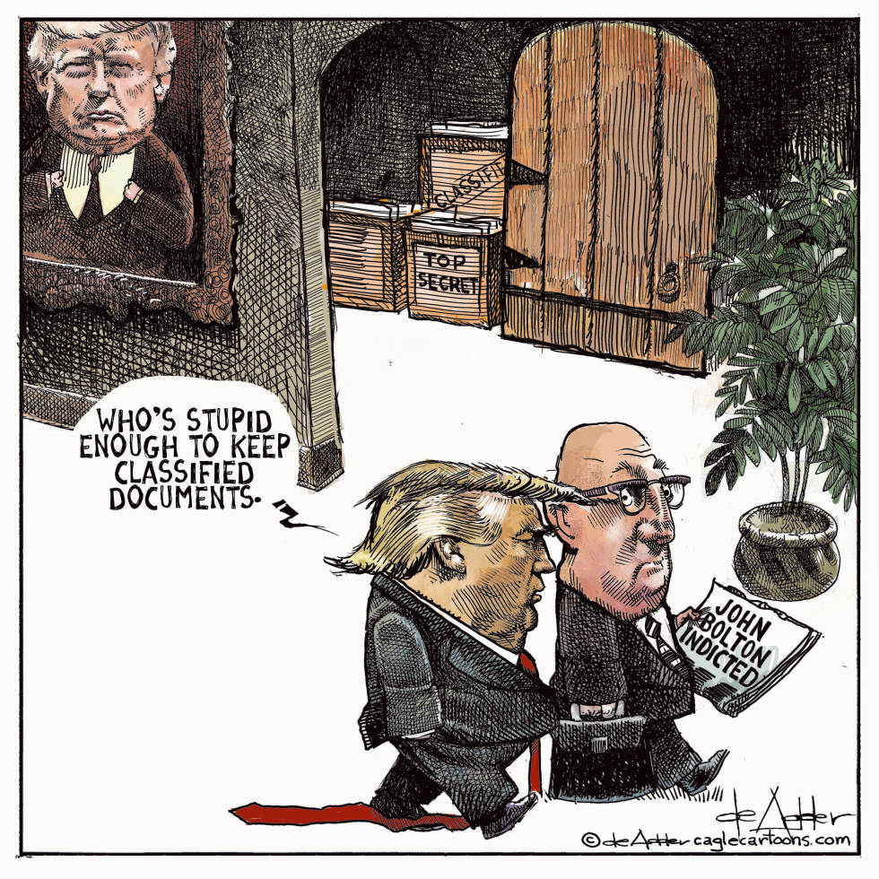 Trump kept classified documents like Bolton