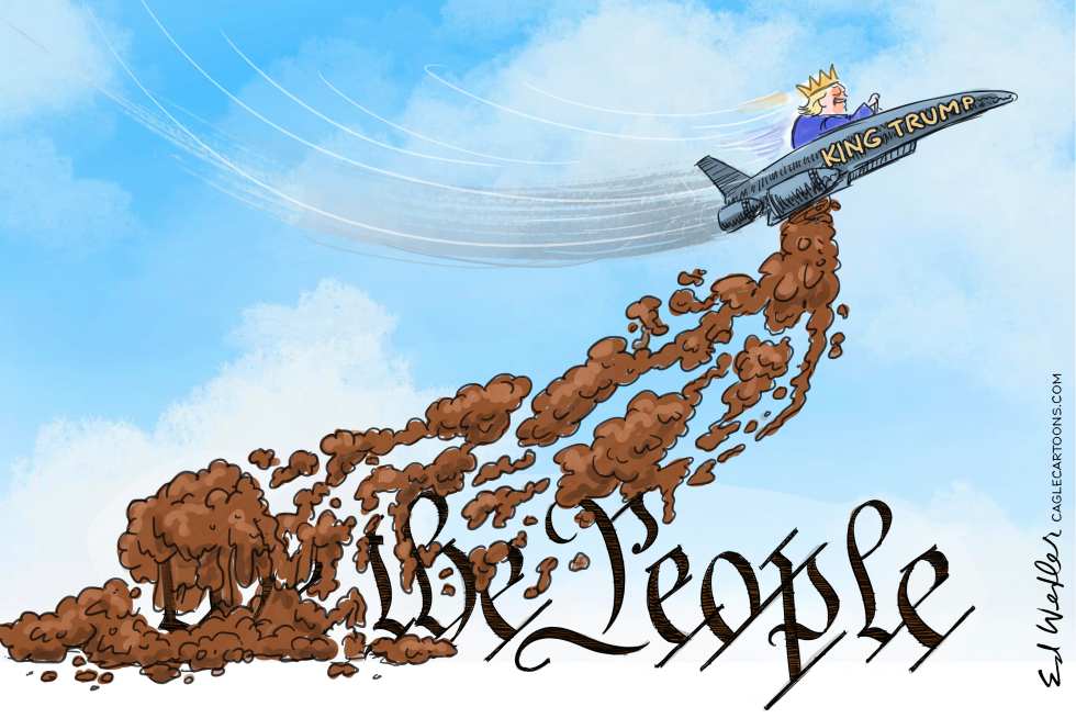 King Trump Feces On Constitution