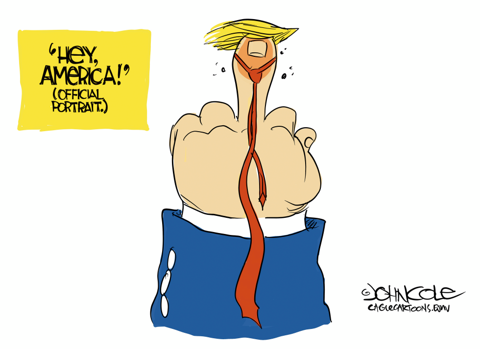 Trump actions flip-off America