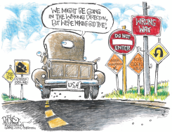 US HEADED IN WRONG DIRECTION by John Darkow